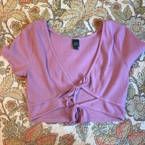 Light purple open shirt